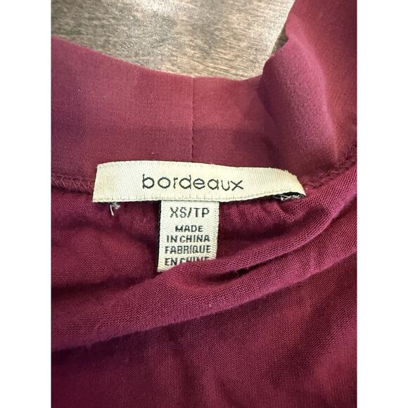 Bordeaux Womens Maroon Anthropologie Cardigan Button Up Long Sleeve Size XS - Picture 5 of 9